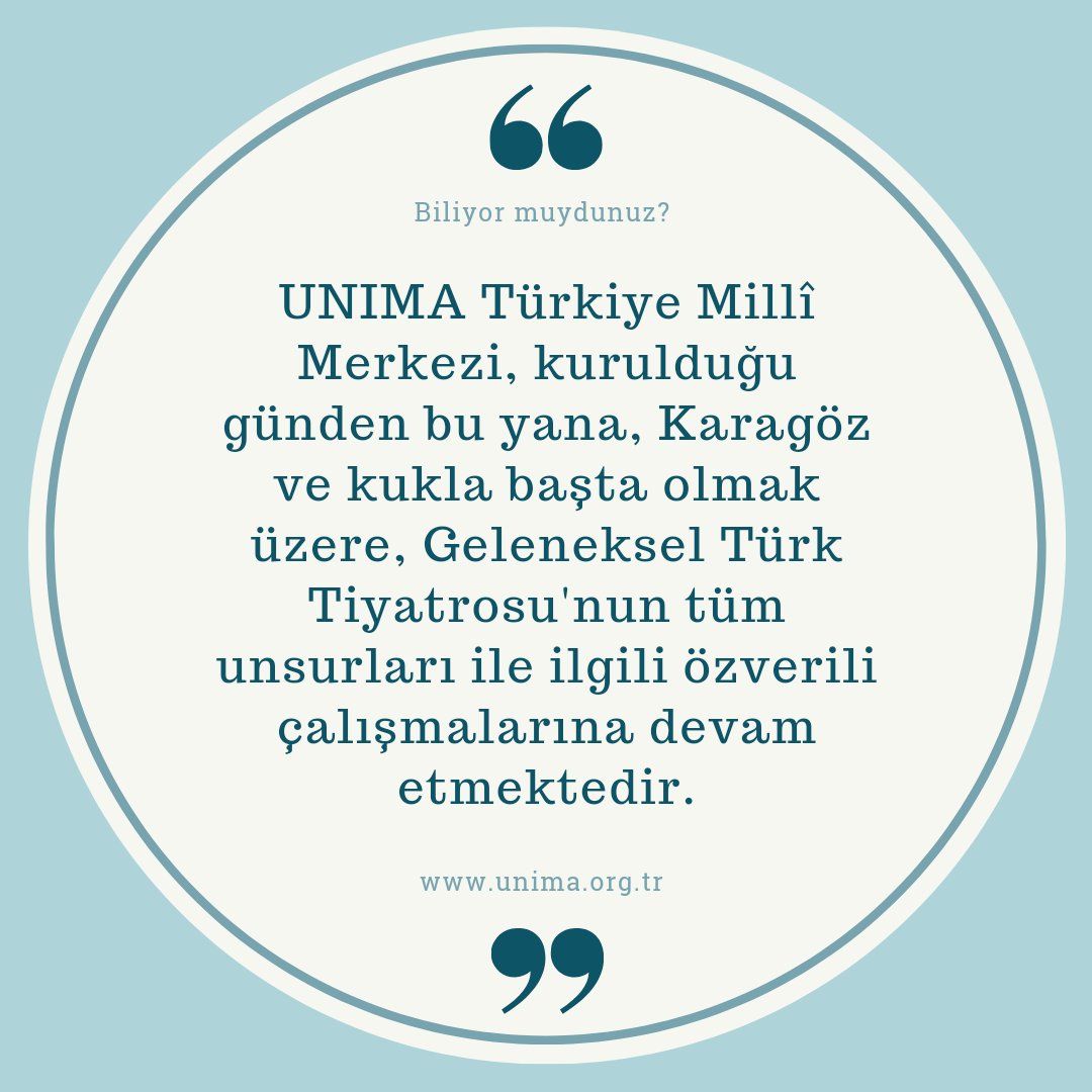 unimaturkiye's tweet photo. UNIMA Türkiye Millî Merkezi olarak, köklü geçmişimizden güç alarak, ilk günkü heyecanımızla çalışmalarımıza devam ediyoruz.
#UnimaTürkiyeMilliMerkezi 
@TCKulturTurizm @MehmetNuriErsoy @enis_ergun https://t.co/gr066L7sZQ