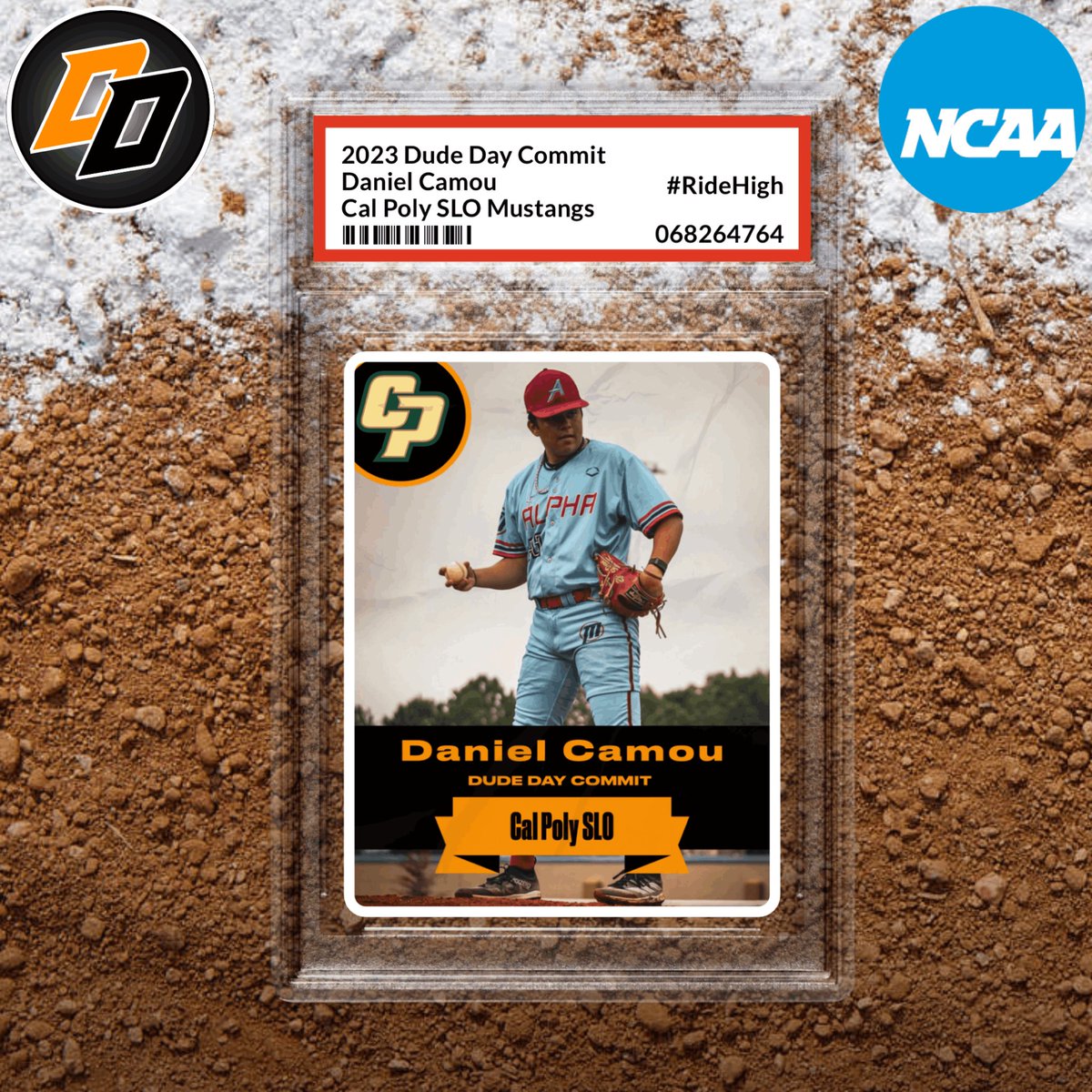 DudeDayBaseball's tweet photo. Congratulations to Daniel Camou (‘25) on his commitment to Cal Poly SLO! #RideHigh @calpolybsb @DanielCamou1 

#DudeDayCommit | #DudesOnly https://t.co/gdLuYZ9vJw