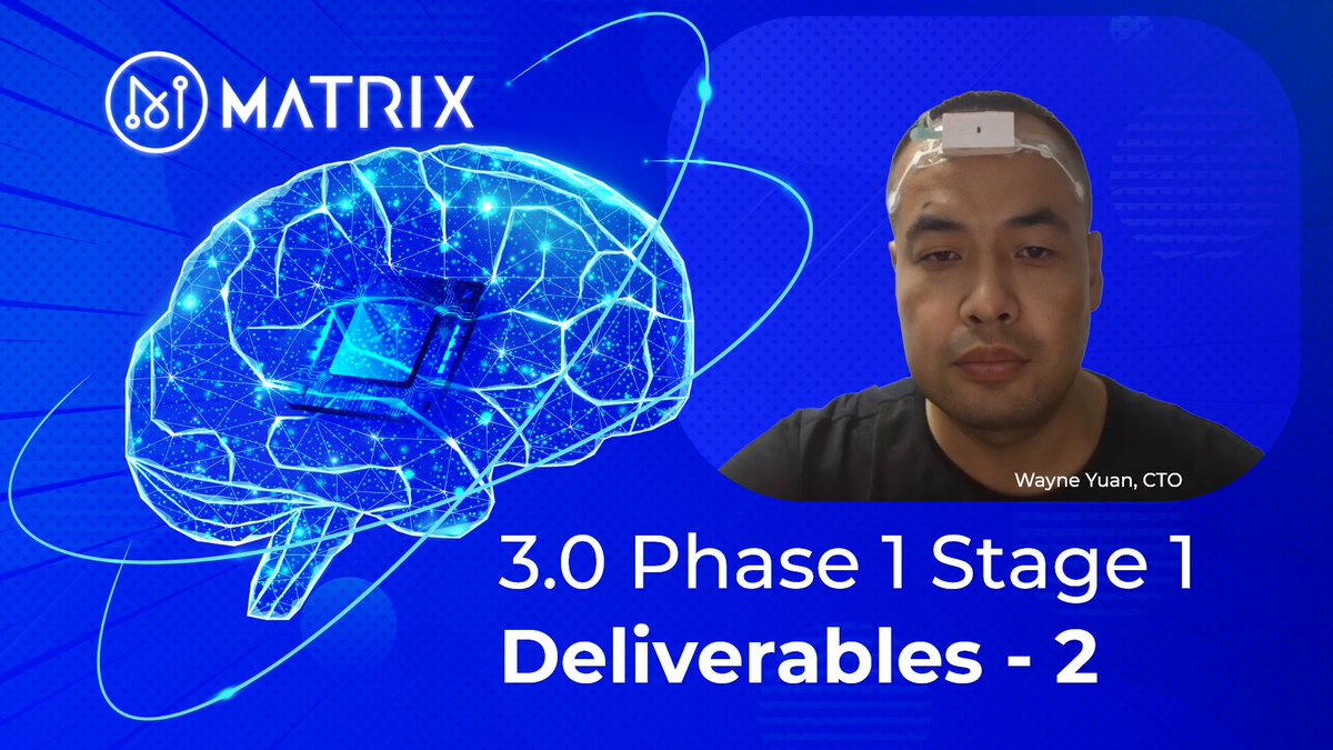 🔹Here we GO! 🔥

MATRIX 3.0 Phase 1 Stage 1 Deliverables — 2 is LIVE ✅

Our CTO, Wayne Yuan, is connecting to the Matrix wallet with brainwaves!

youtu.be/WovBYDkK4iU

Keep Building! 💎

$MAN #AI #web3 #X #neuroscience #Blockchain
