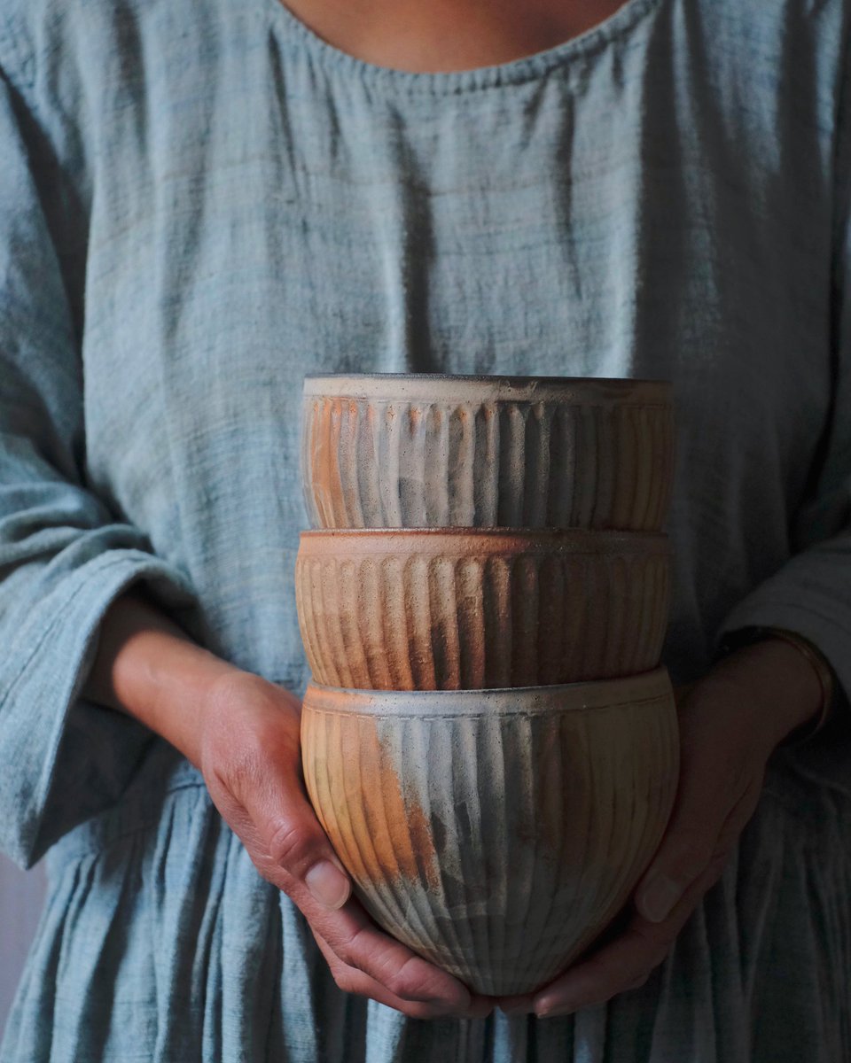 My fluted bowl update is now live! I’m offering a small collection from my anagama firing last June. nancyfuller.co.uk #potterycollectors #pottery #ceramics #woodfiredpottery #interiordesign #britishcraft