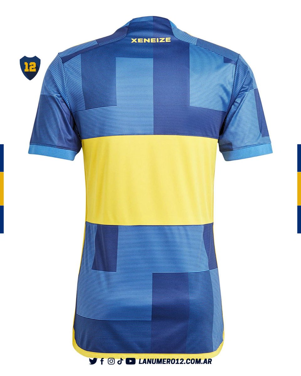 Foto oficial camiseta Boca atras 2023-2024