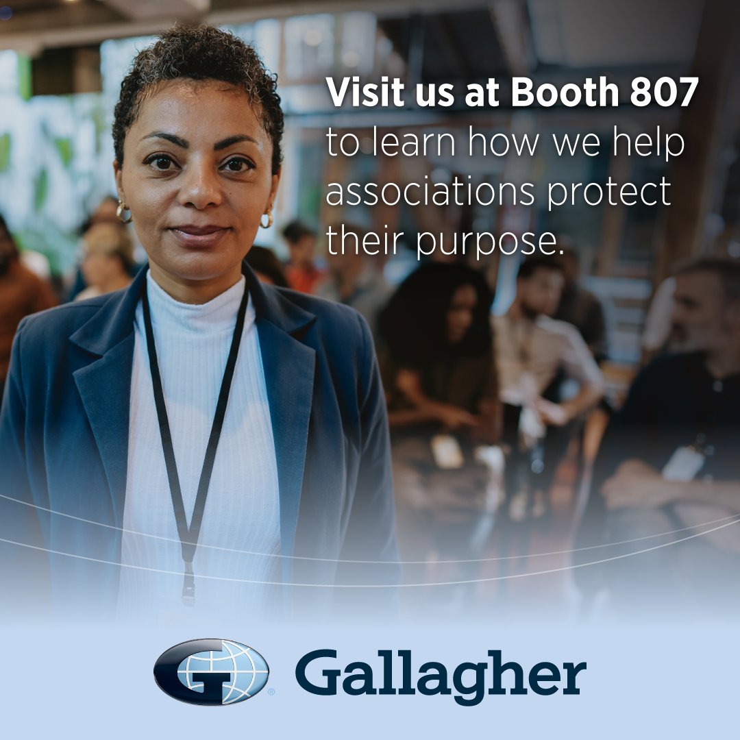 GMS_Gallagher's tweet photo. Visit Gallagher at Booth 807 to learn more about how our benefits will help you protect your purpose and help grow, retain and engage your members. #ASAE23 #ProtectYourPurpose https://t.co/96VuAdk4jQ