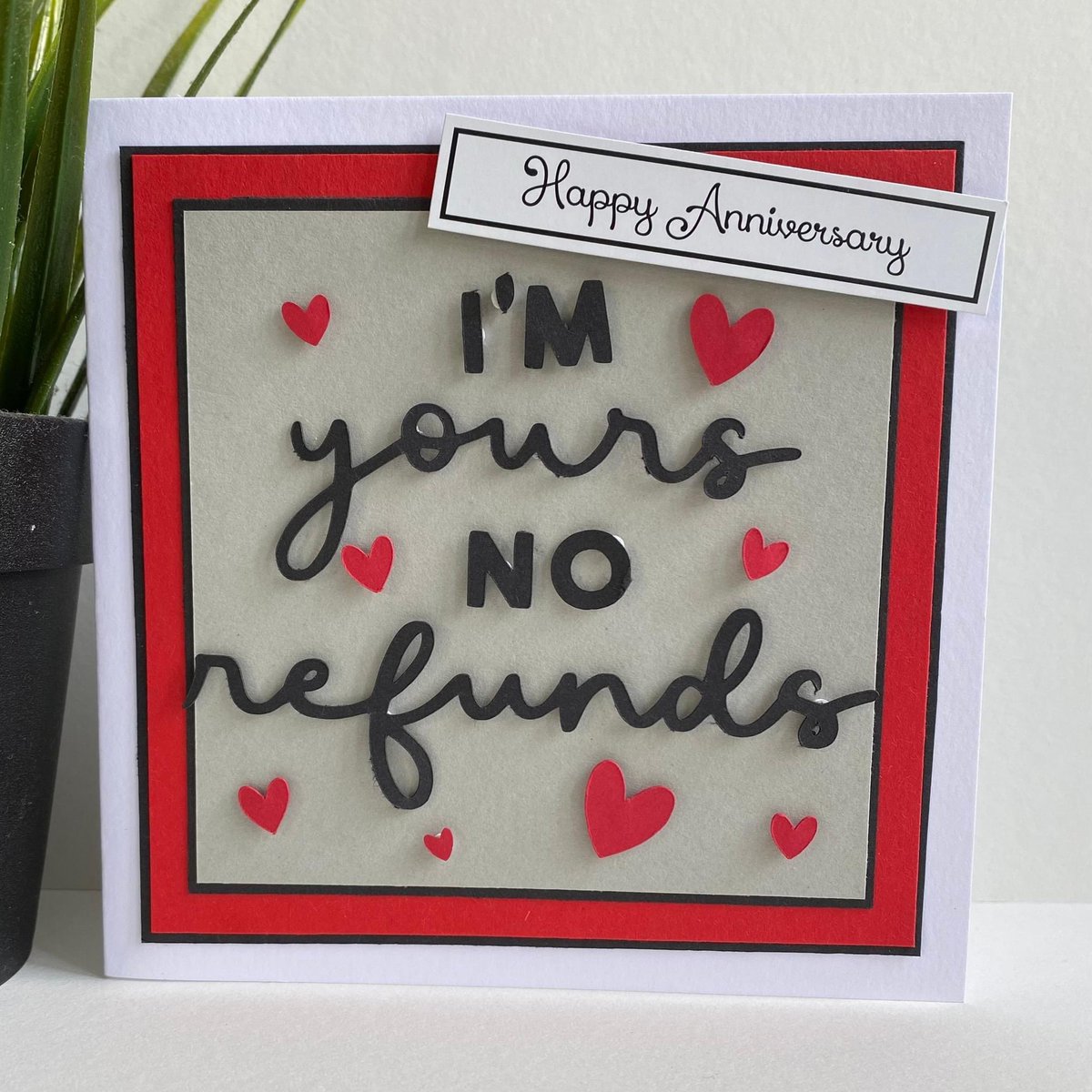 Littlestarcraf1's tweet photo. Just finished and re-stocked! Now available in my #etsy shop: Anniversary card, funny anniversary card, cute anniversary card, love card https://t.co/M1FQmvZ6oF #red #anniversary #black #cardforhim #cardforher #lovercard #romanticcard #funnycard #couplescard https://t.co/gkACYQ8XzI