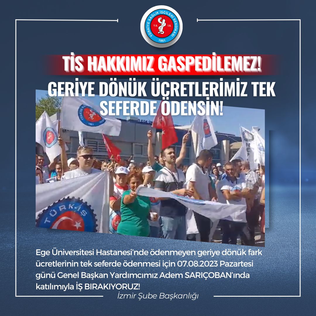 İşçinin hakkı gaspedilemez.Emek verdik mağdur edilmek istemiyoruz. #GeriyeDönükAlacaklarımızı istiyoruz. @RTErdogan @HMBakanligi @csgbakanligi @tcbestepe @UniversiteEge @ProfNecdetBudak