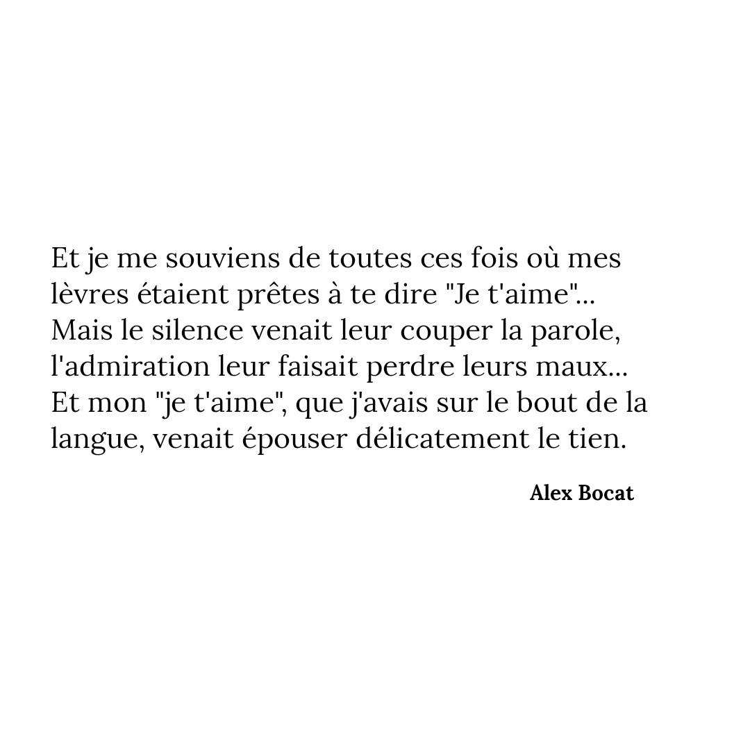 AlexBocat's tweet photo. Poésie du dimanche soir...

#love #amour #smile #poesie #poesia #Text #WordOfTheDay #quotes #livre #BookTwitter #MESSAGE #alexbocat https://t.co/0QBien9rAH