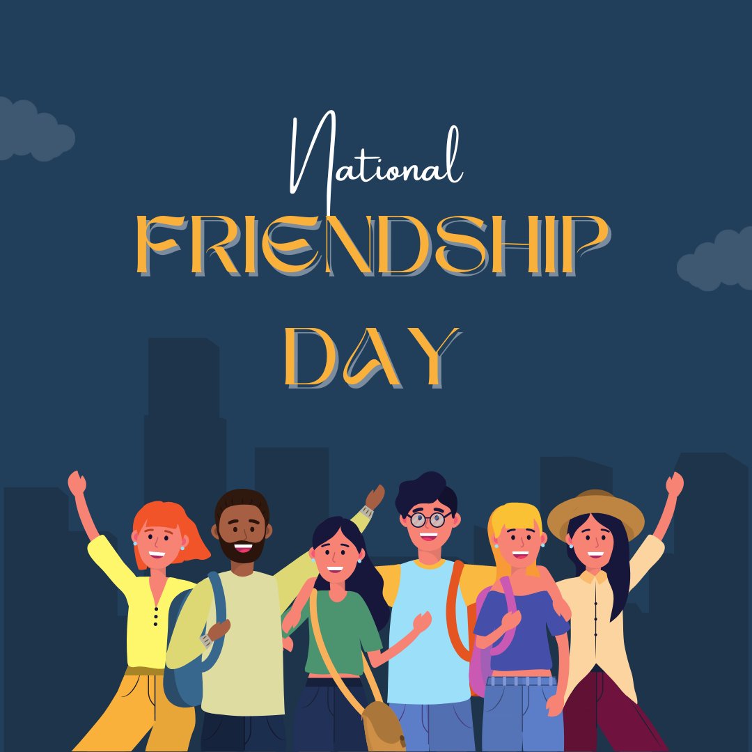 NEprevention's tweet photo. Happy National Friendship Day! Take some time to connect with those you love, and remember that strong support systems start with friends near and dear. Together, we can uplift, listen, and be a shoulder to lean on. 

#YouMatter #SuicidePrevention #NEYSP #NationalFriendshipDay https://t.co/r0E3DyAilb