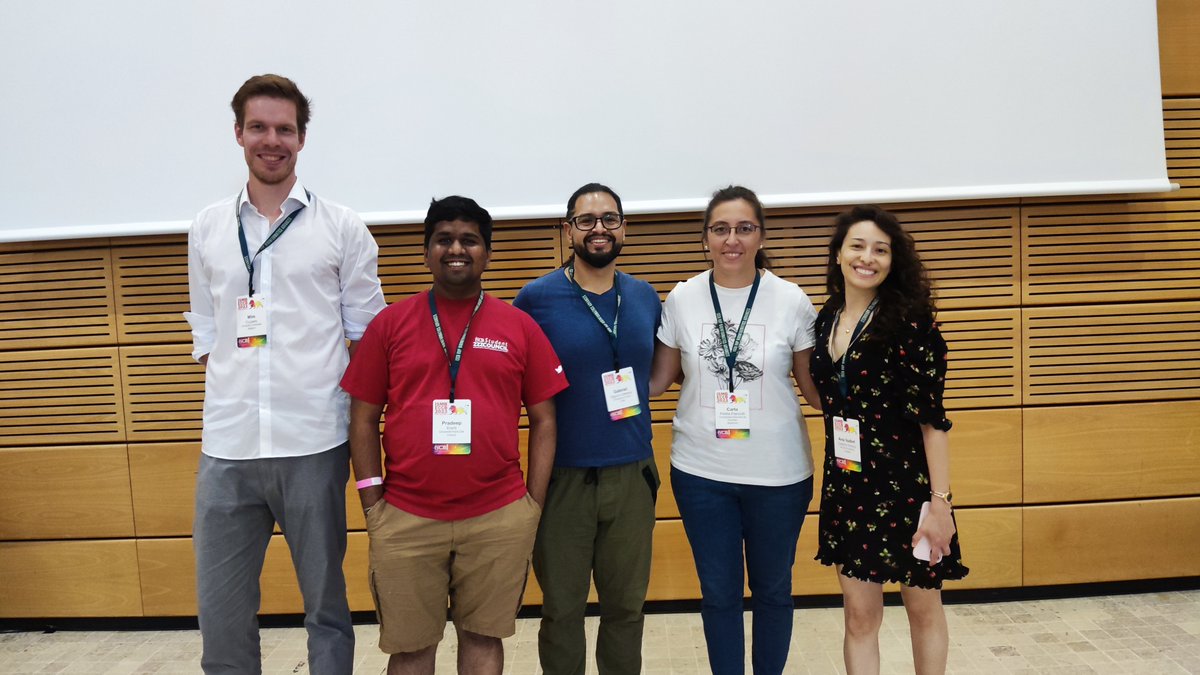 I had the opportunity to meet in person this wonderful group of people with whom we have been working very actively to promote bioinformatics among students from different countries around the 🌎✨<a href="/pradeeperanti/">Pradeep Eranti | @peranti@{genomic|bsky}.social</a> <a href="/GabosLab/">Gabriel J. O.-O.</a> <a href="/AnaCastillo_51/">Ana Castillo</a> <a href="/CuypersWim/">Wim Cuypers</a> <a href="/AayushGrover8/">Aayush Grover</a>  #ISMBECCB2023
