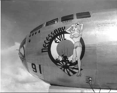 RealTimeWWII's tweet image. B-29 Superfortress bomber Enola Gay- named after pilot Colonel Paul Tibbets's mother- has taken off from Tinian island, carrying a nuclear bomb. She's followed by observer planes Necessary Evil &amp;amp; Great Artiste. Weather clear over primary target: Japanese city of Hiroshima.