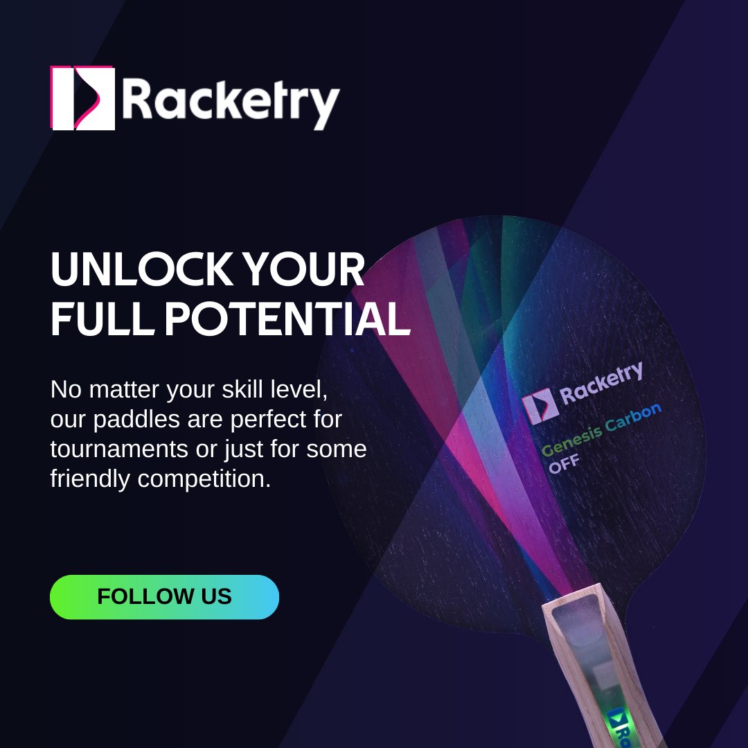 racketry_tt's tweet image. Take your game to the next level with Racketry! Our integrated motion sensors provide real-time feedback on your performance, helping you identify any weak points and take steps to unlock your full potential

#racketry #tabletennis #tabletennisplayer #pingpong #tabletennisdaily