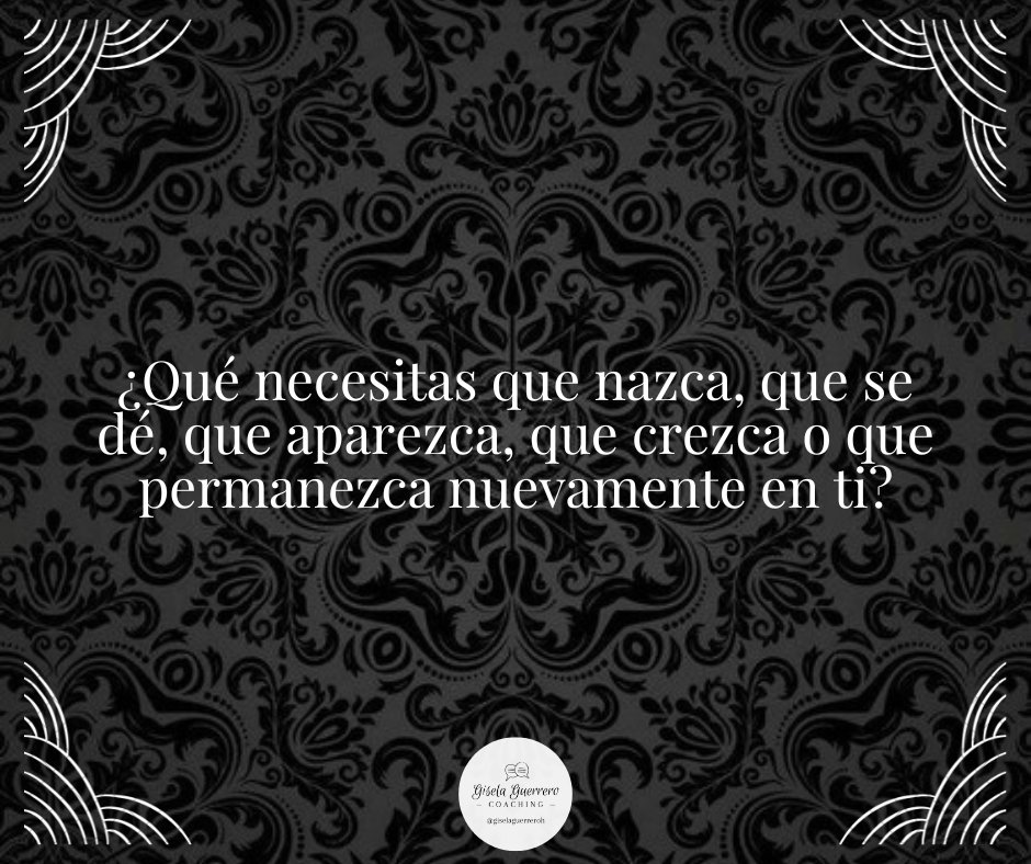 giselaguerreroh's tweet image. Respóndete a ti mismo:

¿Qué necesitas que nazca, que se dé, que aparezca, que crezca o que permanezca nuevamente en ti?

#PreguntaDeLaSemana 🤔