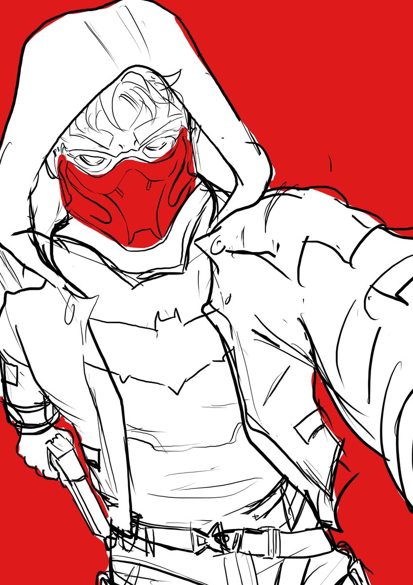 VinterC's tweet photo. Red Hood❤️ #redhood #batman #batfam #jasontodd #jason #todd #wip https://t.co/JQgGJNvQVu