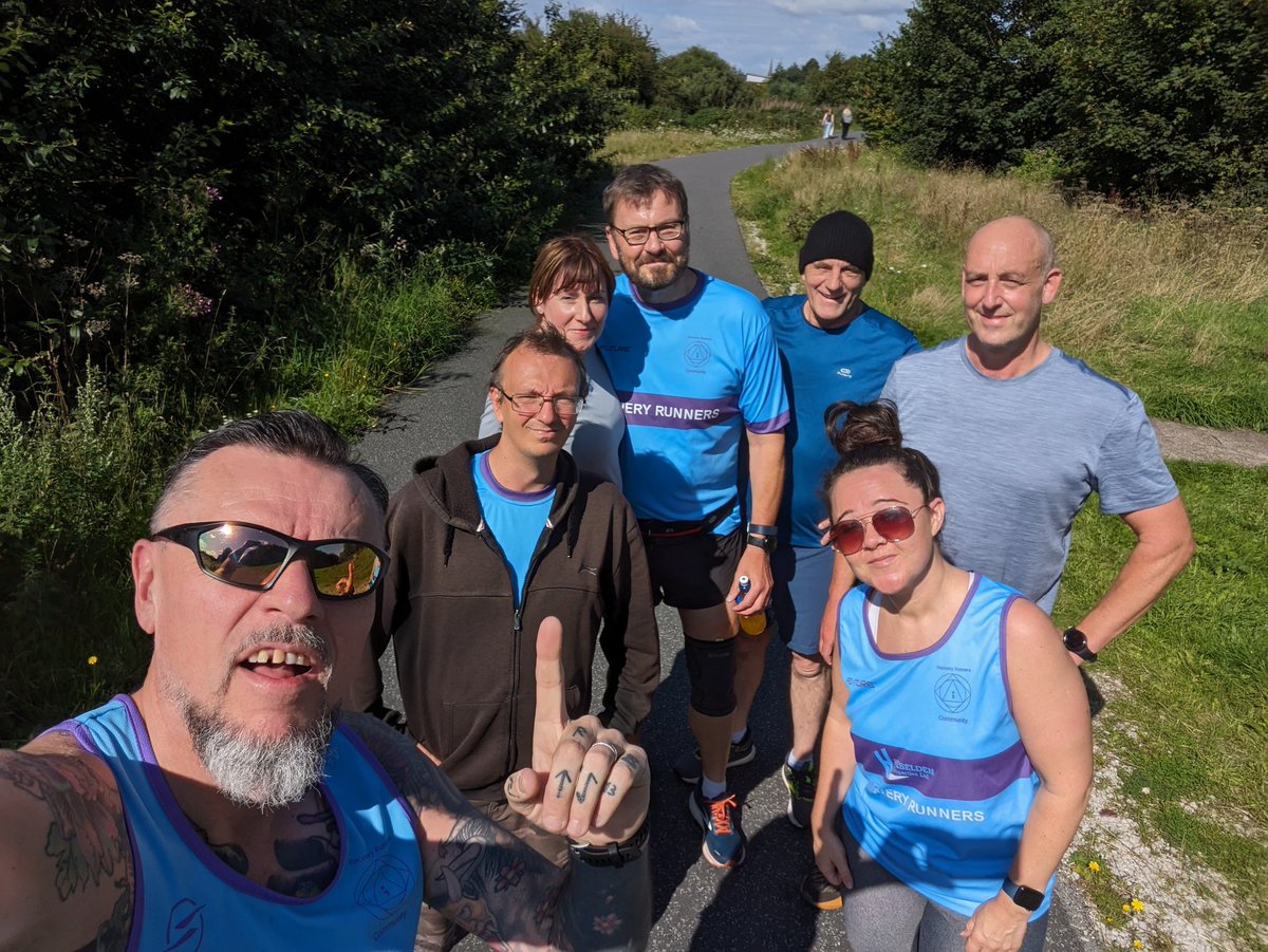 recoveryrunner7's tweet photo. 5k.and 10k group out this morning. Great turnout as always.
@alison_4life @EbanieBridges @Dominicmatteo21 @JackBateson94 @BretC22 @yorkshire_peach @BARCALeeds @forwardleeds @5WAYSLeeds @Gaz_Kia_Davies @GetLeeds @RunLeeds @ActiveLeeds @CANections https://t.co/h4UQM0vR8W