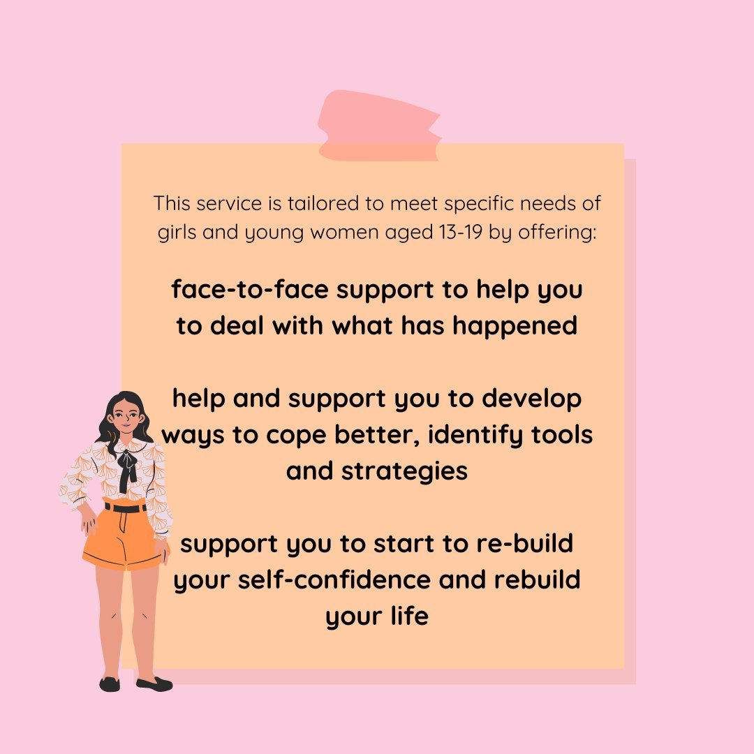 Find out more about our Young Woman's service here or visit our website now to refer.

Young women are offered appointments once every two weeks, and can be seen continuously until their 19th birthday.👧🏻