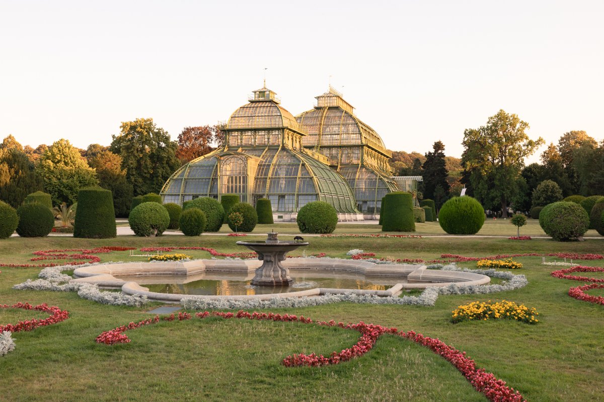 113 metres long, the #PalmHouse consists of a 28-metre high central #pavilion and 2 pavilions which are three metres lower. The #pavilions contain the different climatic zones: a cold house, a temperate zone & a #tropical zone. Paradisical!

💛 # SchönbrunnWaitsForYou

📷© SKB