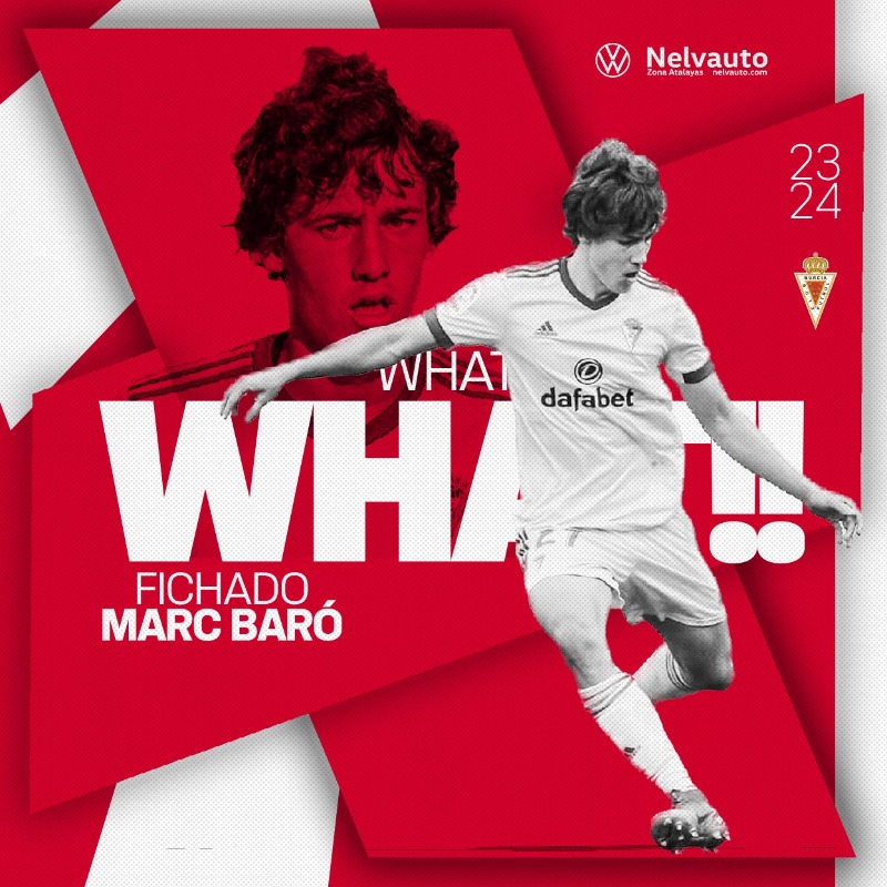 realmurciacfsad's tweet photo. FICHAJE | 𝗪𝗛𝗔𝗧!!
Marc Baró refuerza el lateral izquierdo del Real Murcia 2023-2024.
#BienvenidoMarc