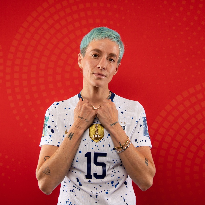 FIFAWWC's tweet photo. Megan Rapinoe's legacy extends far beyond the pitch. 🇺🇸

The two-time #FIFAWWC champion has inspired a generation. 🙌

#BeyondGreatness