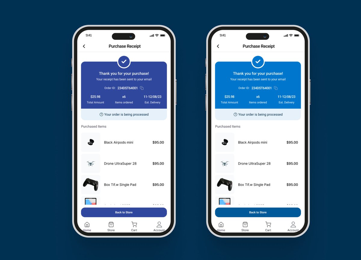 AdesuwaOjo_'s tweet photo. Day 17 of 100
Prompt: Payment receipt
Working with blue is sometimes so chaotic. So I did both options
Which do you think works better ? https://t.co/GgN2IIWxyP