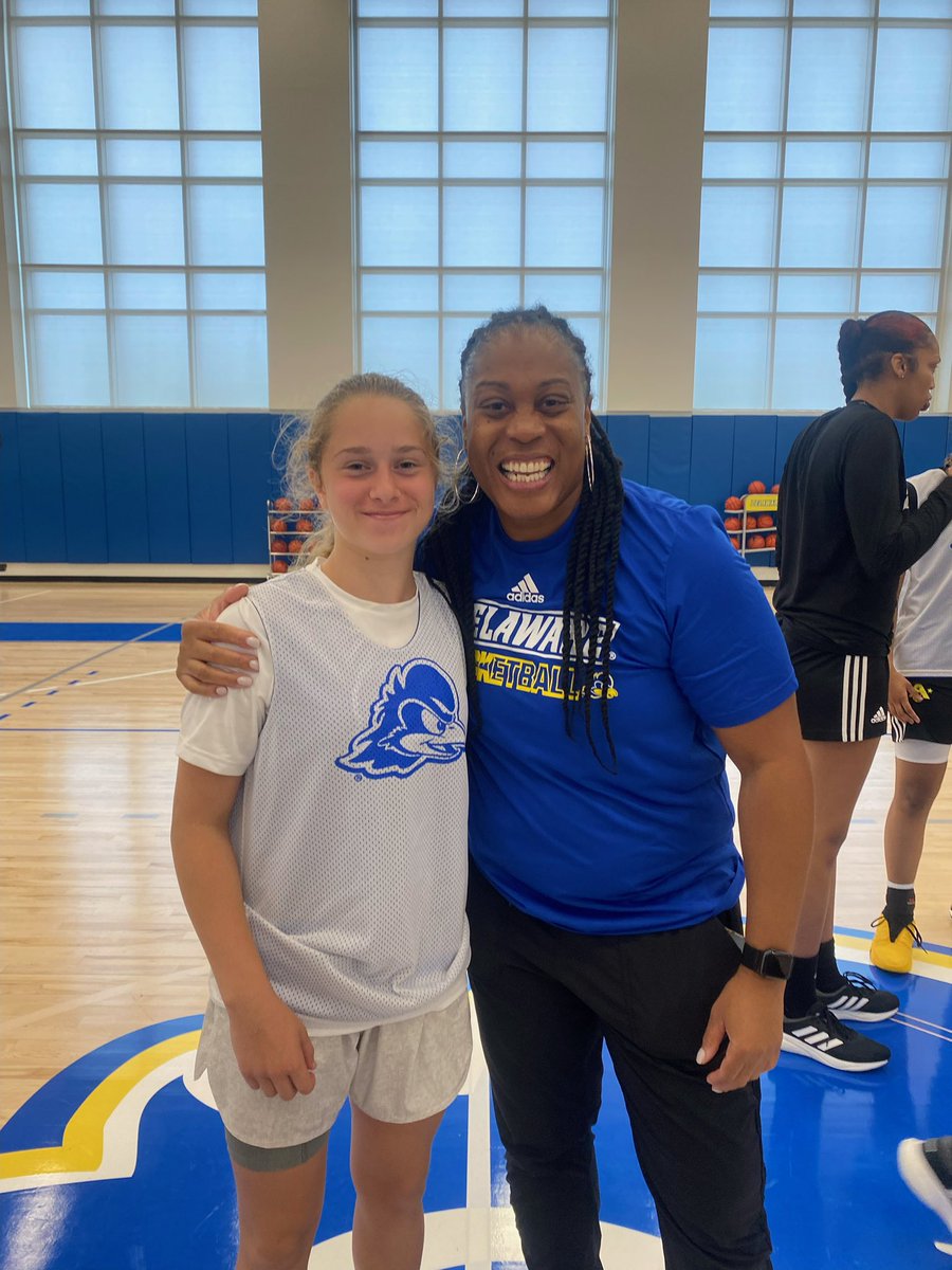 Had a great time @DelawareWBB elite camp today. Thanks to @COACH_SCJ22 and staff. It was great to see my @NewHeightsNYC family. Go ball out this year @gracesundback