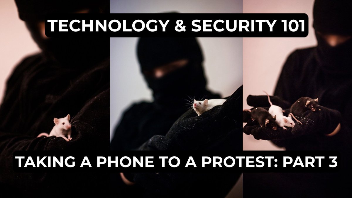 unoffensive112's tweet photo. SO YOU’RE TAKING A PHONE TO A PROTEST: PART 3 - TECH&amp;SEC 101

read it here: 

https://t.co/28bqVYHZYG https://t.co/6Qao7j8f69