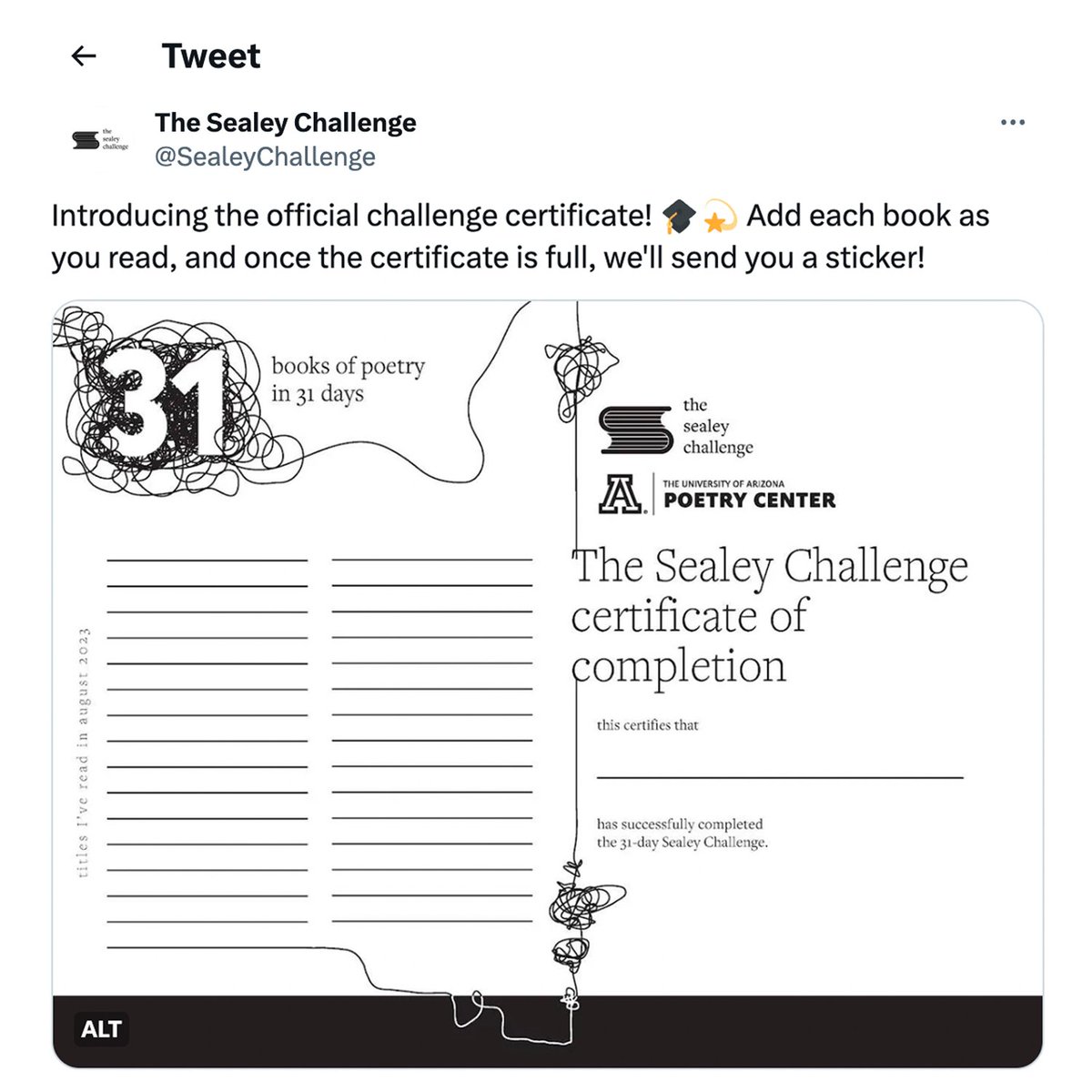 GetLitPoet's tweet image. There&apos;s still time to catch up on #TheSealeyChallenge 📚❣️

Started by poet Nicole Sealey in 2017 📍 &quot;The Sealey Challenge is a call to action, to any one who’d like to participate: read 31 poetry books or chapbooks of your choice in 31 days.&quot;
