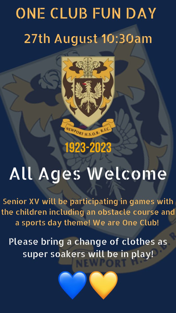 NHSOBRFC1's tweet photo. 𝙊𝙣𝙚 𝘾𝙡𝙪𝙗 𝘿𝙖𝙮!💙💛 https://t.co/Drmb47dv1d