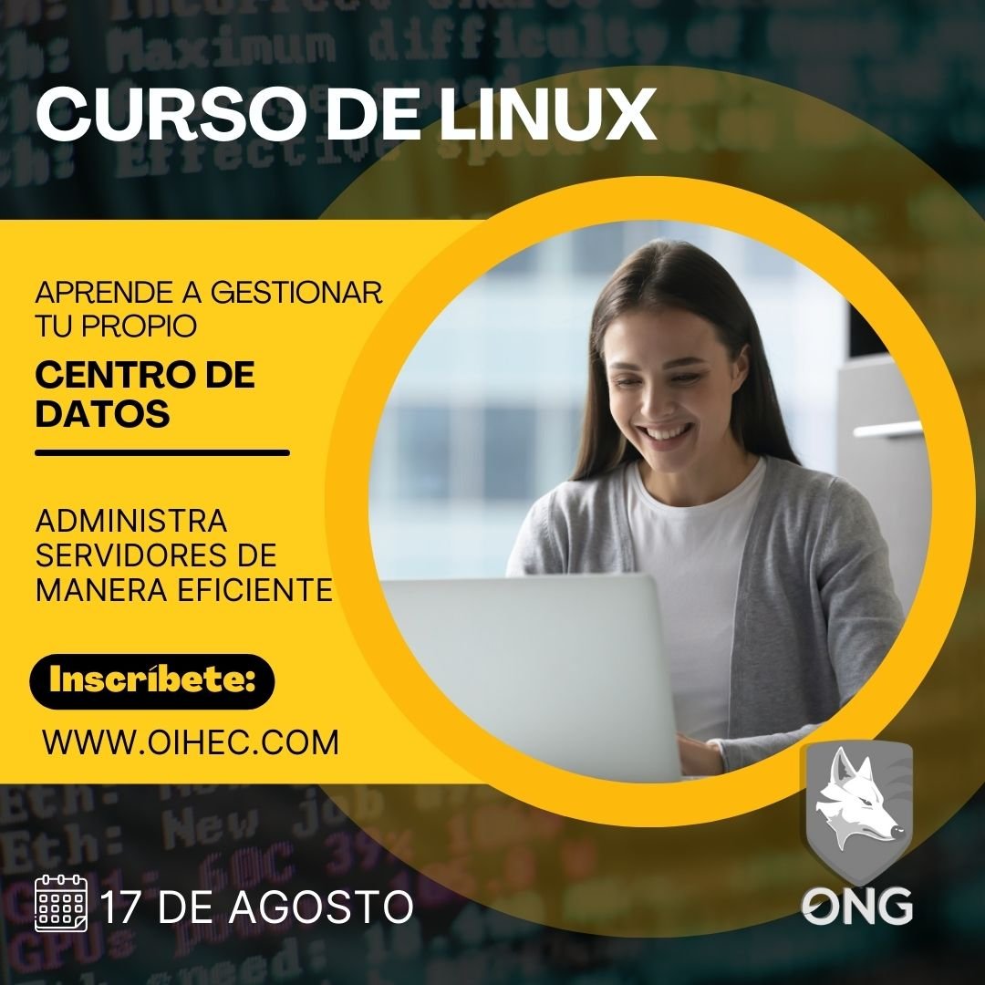 HackersOIHEC's tweet image. Fecha 17 de Agosto: #cursolinux brindado por Héctor López.