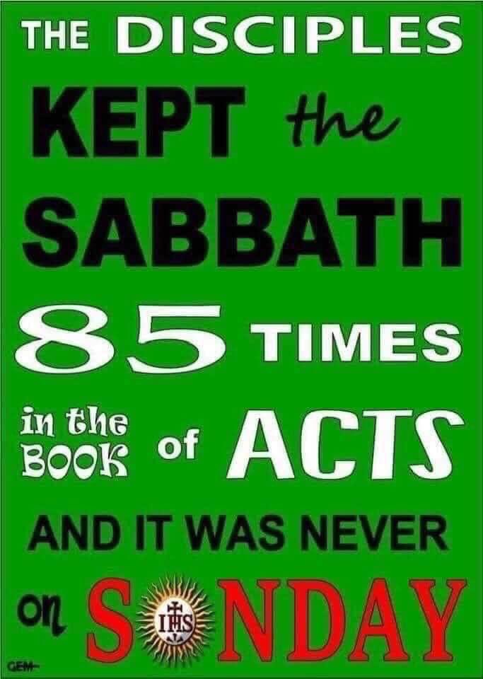 #Catholics: The Lord's Day is Holy #Sabbath #Saturday NOT the 1st day of the work week, sun worship #Sunday.