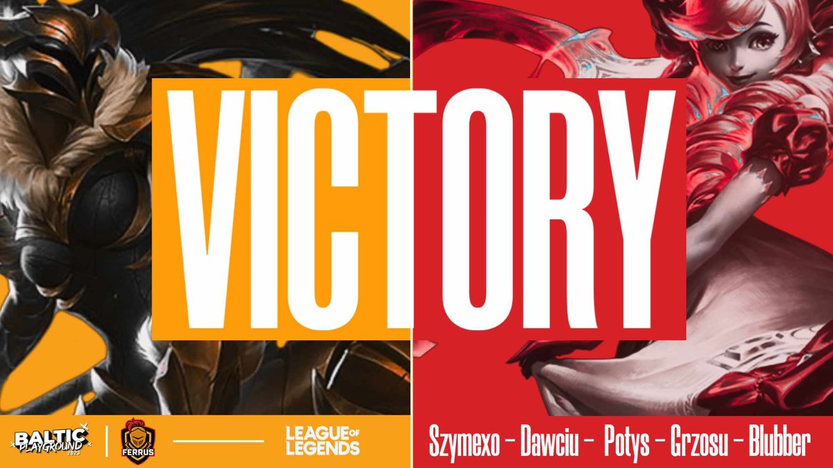 Ferrus Knights (@ferrusknights) on Twitter photo Kończymy dzisiejszy dzień wynikiem 1-1, co ostatecznie daje nam ostateczny wynik w postaci 13-1.
Gratulacje dla <a href="/MaestroVEsports/">Maestro V Esports</a> za zniszczenie nam perfect splitu. Nie przyzwyczajajcie się do zwycięstw na naszą drużynę, do zobaczenia w playoffach 🤠 Kończymy dzisiejszy dzień wynikiem 1-1, co ostatecznie daje nam ostateczny wynik w postaci 13-1.
Gratulacje dla <a href="/MaestroVEsports/">Maestro V Esports</a> za zniszczenie nam perfect splitu. Nie przyzwyczajajcie się do zwycięstw na naszą drużynę, do zobaczenia w playoffach 🤠