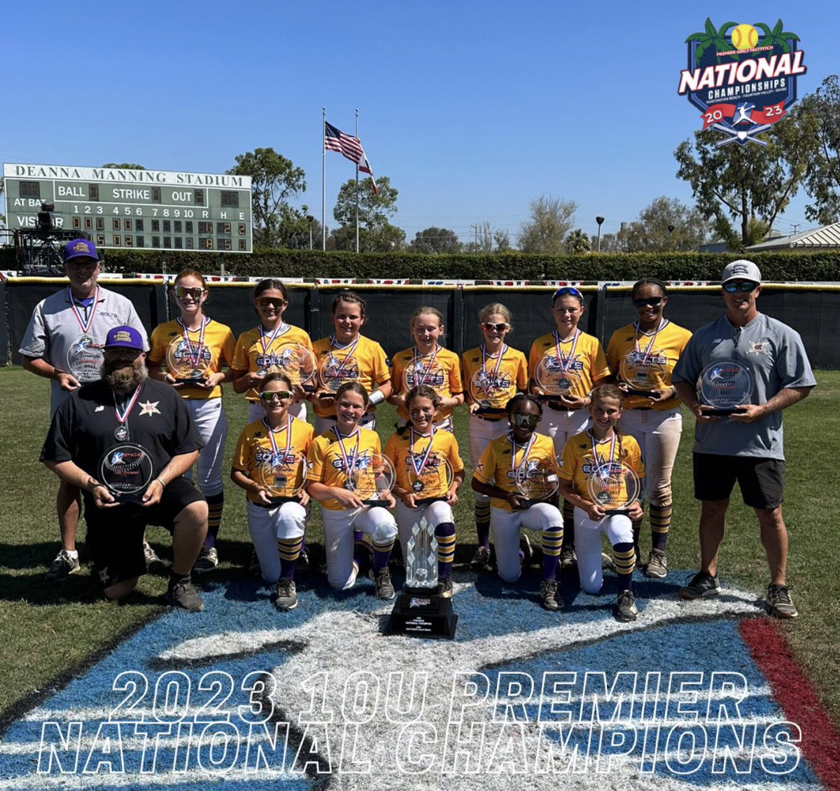 Your 2023 10u Premier PGF National Champions! Congratulations, Birmingham Thunderbolts!! 🏆🥇 #PGF2023 #playPGF #bestofthebest #thefutureofthegameishere