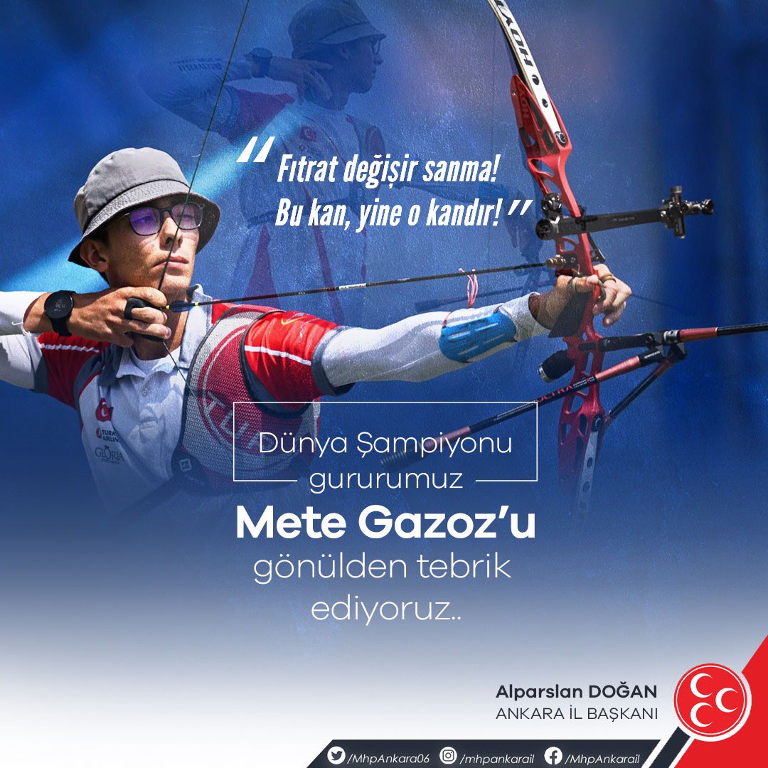 Dünya Şampiyonu olan gururumuz Mete Gazoz’u gönülden tebrik ediyoruz 🇹🇷

Fıtrat değişir sanma! Bu kan, yine o kandır!