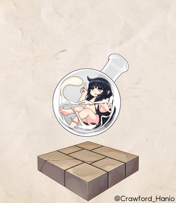 ビンコさん描きました!ホムンホムン!!!!
 #アルマグリモワール 