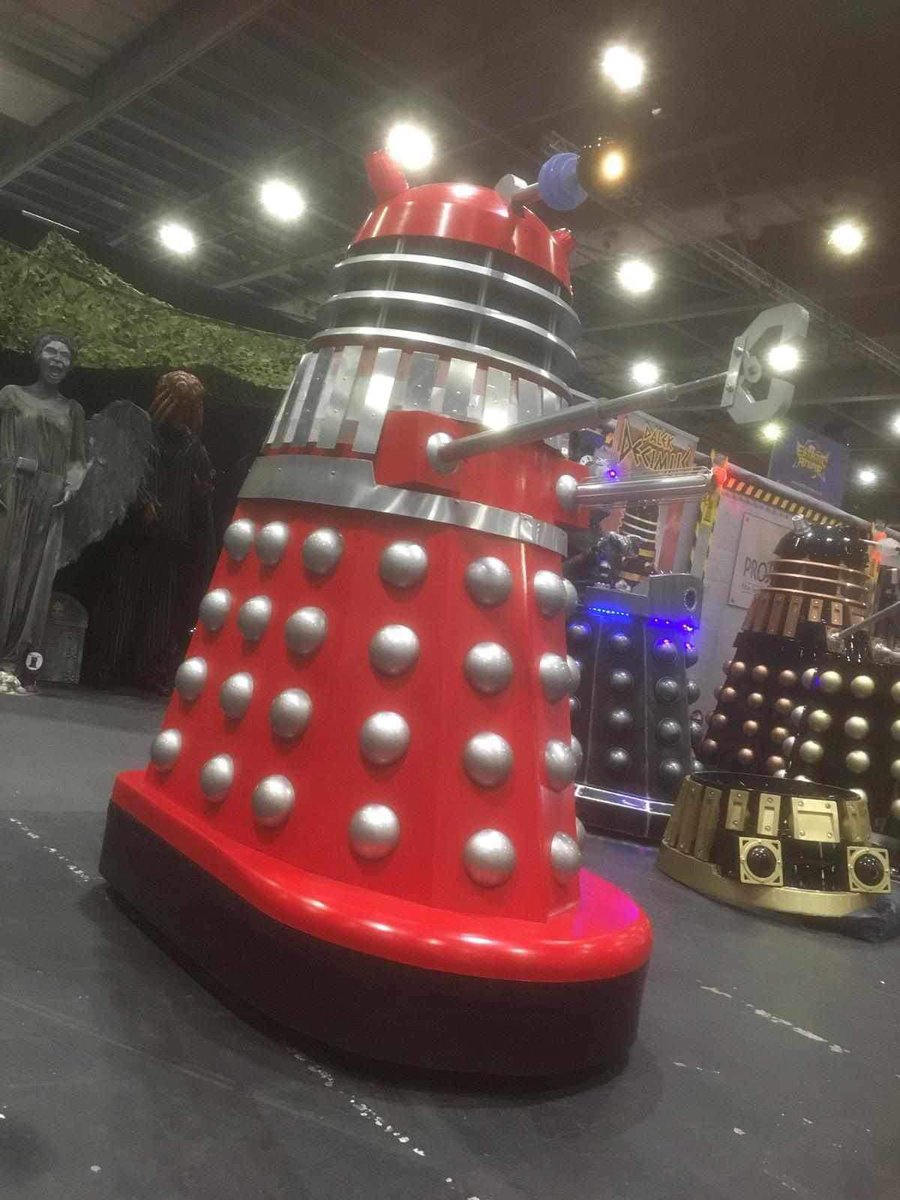 dalekdecimus's tweet photo. Dalek Decimus will be attending Comic Con Wales with Project Dalek and Dalek Drax, Dalek Blitz and Davros on Saturday/Sunday 12-13th August 2023 at the ICC, Newport, South Wales. #dalek #daleks #dalekdecimus #dalekdrax #dalekblitz #davros #sk_props #drwho #doctorwho
#projectdalek https://t.co/cdApbWgVWk