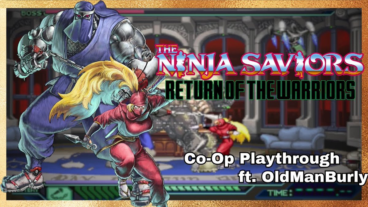 BrawlersAvenue's tweet photo. Ninja Warriors is on PC, and you know what that means, finally some co-op runs! This time with @DintheAbary and @OldManBurly!
Watch it here: https://t.co/lQ5m3LYjue
Tags: @TENGO_PROJECT
@NatsumeAtari @TAITO
#BeatEmUp #NinjaWarriors #NinjaSaviors #Taito #TengoProject #Natsume https://t.co/k3NiQSiBrT
