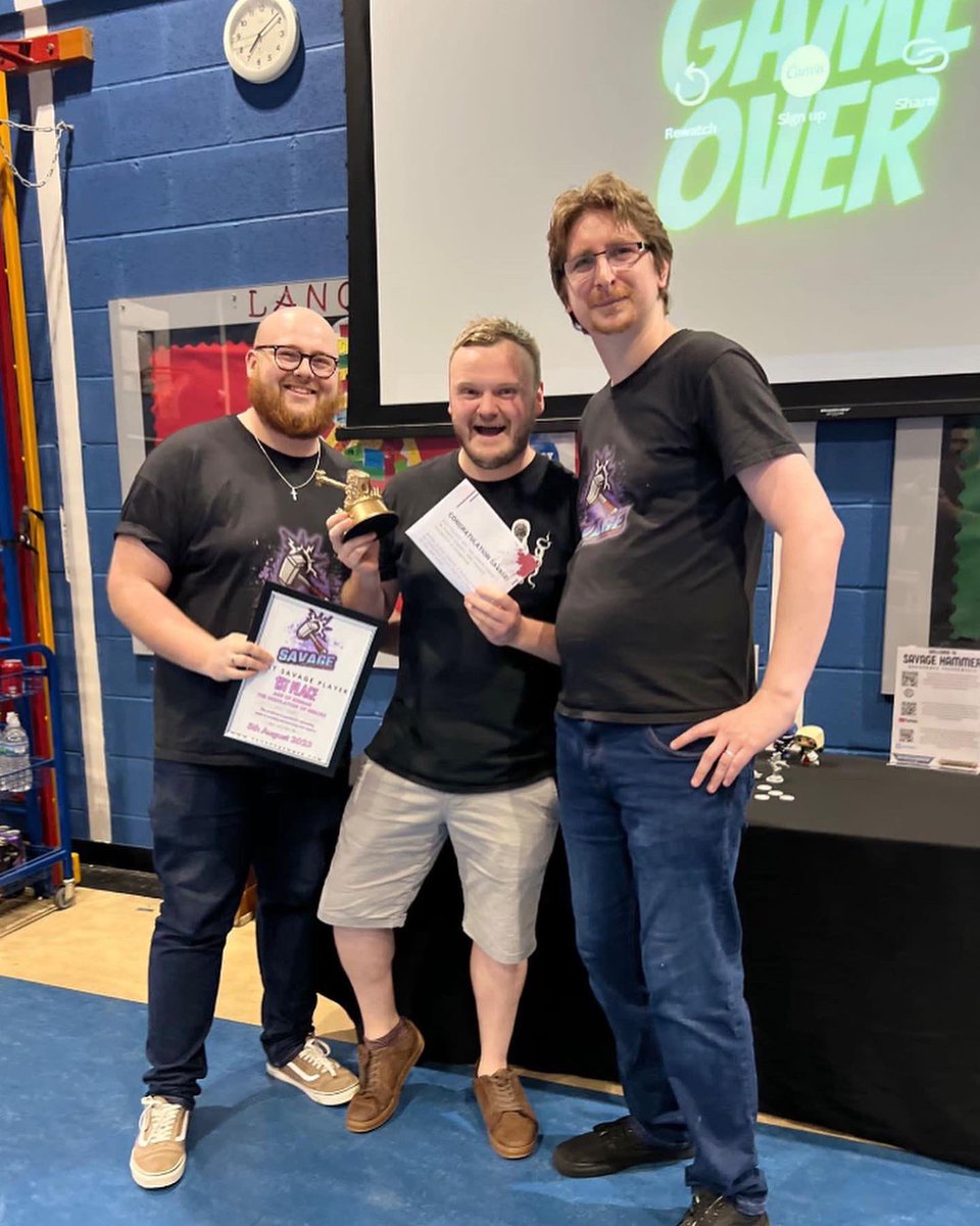 danwrightaos's tweet image. Managed to fluke top spot at the savage hammer 1 dayer yesterday! Really enjoyed using nagash and had 3 tough games against great opponents!