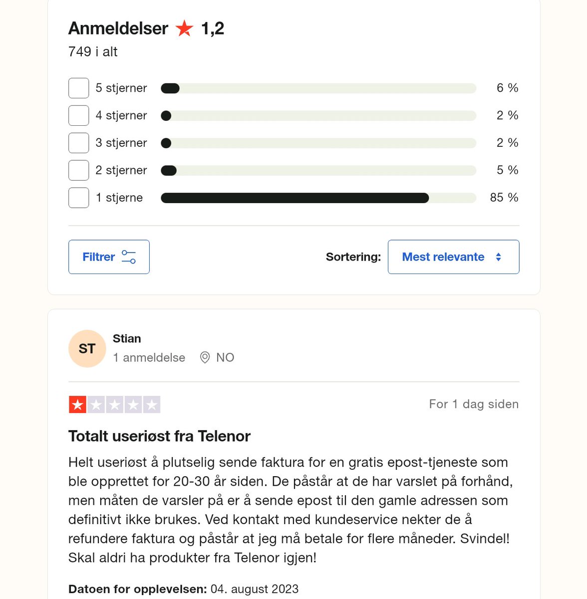 TStalung's tweet image. Mange sure på Telenor nå 
@vgnett @dagbladet @Nettavisen @ABCNyheter @aftenposten @NRKno @tv2nyheter
@trustpilot #telenor #epost
