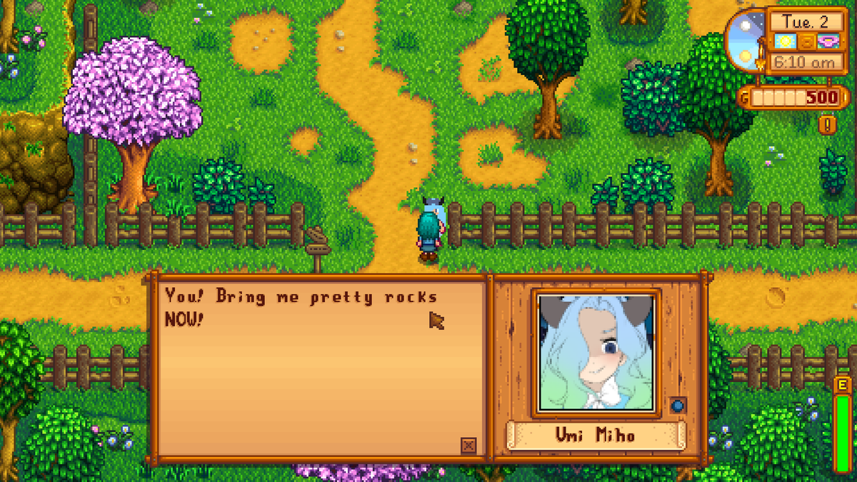 UmiMihoGxG's tweet photo. MY STARDEW MOD Got Approved!
if you wanna try it, go get it here!
https://t.co/Ya1aTayqHp https://t.co/606SmuDPoO