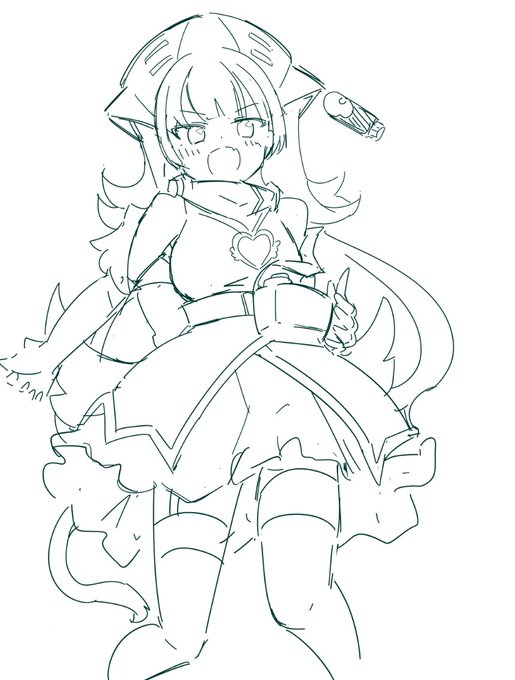 なにかで使う立ち絵を描いています 