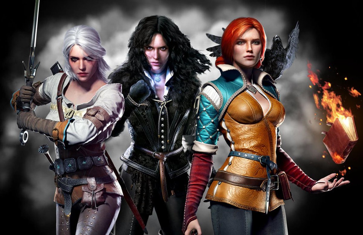 diamat_dg's tweet photo. The Witcher - Ciri &amp; Yennefer &amp; Triss Merigold.  A série é boa, mas a história do game é superior. (The Witcher 3 best game ever). https://t.co/934Eb8uvtS