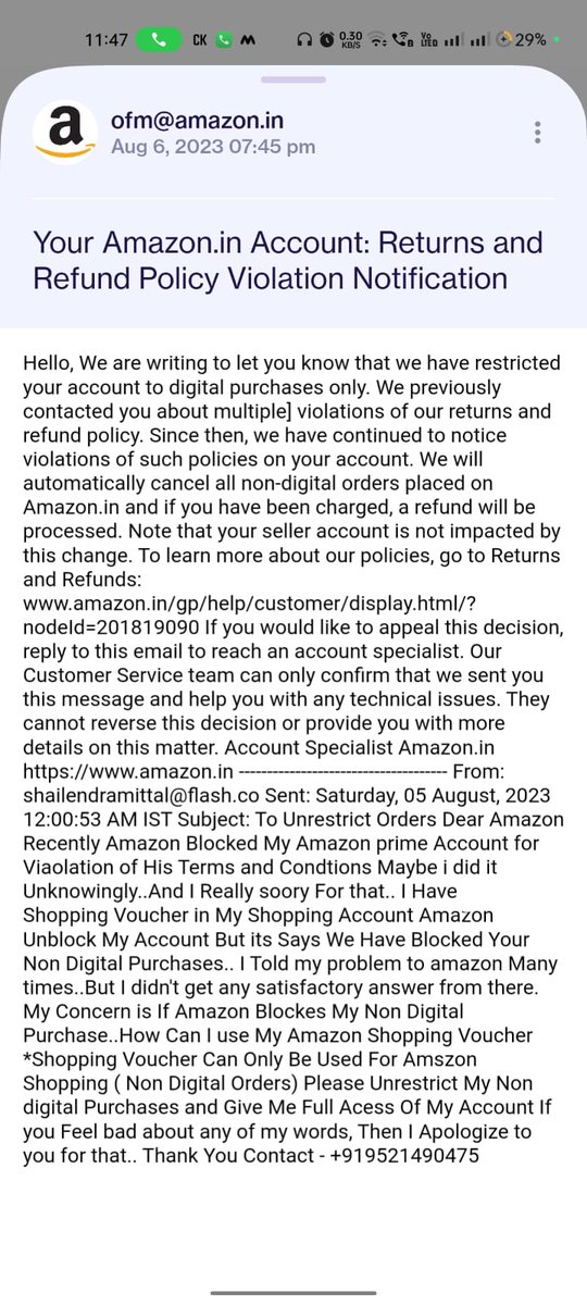 ShailendraMit18's tweet photo. @AmazonHelp @amazonIN

Can You Please Tell me If You have Restrict My Non Digital Purchase .. How Can i Use My Shopping Voucher... I have Mailed  Many times About this Issue.. But no One Can Help me.. https://t.co/rvgYvgsdOy