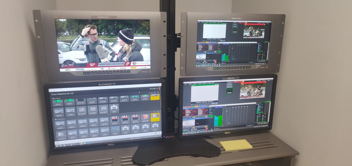 Our colleagues from <a href="/HMProductions23/">HM Productions</a> were back at our studios to produce their two day coverage of the O'Connell Group Cork 20 International Rally 2023.  We provided all the remote production facilities and <a href="/Haivision/">Haivision</a> bonded cellular transmitters and receivers.