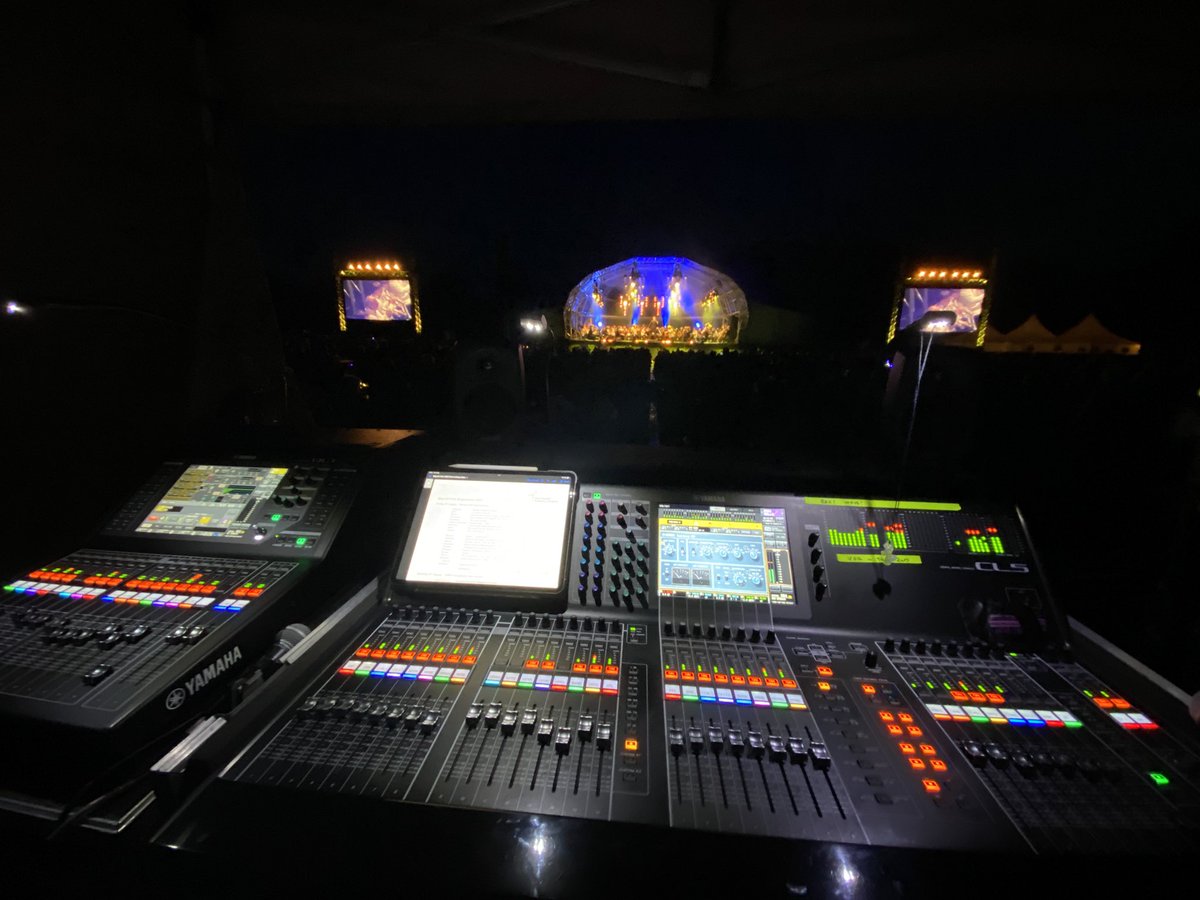 Another great set of shows with @BSOrchestra The weather was tricky, but so glad the shows went ahead and the audience got to hear this fantastic orchestra in a lovely setting. The @dbaudiotechnik v series system running in AP performed flawlessly with amazingly even coverage