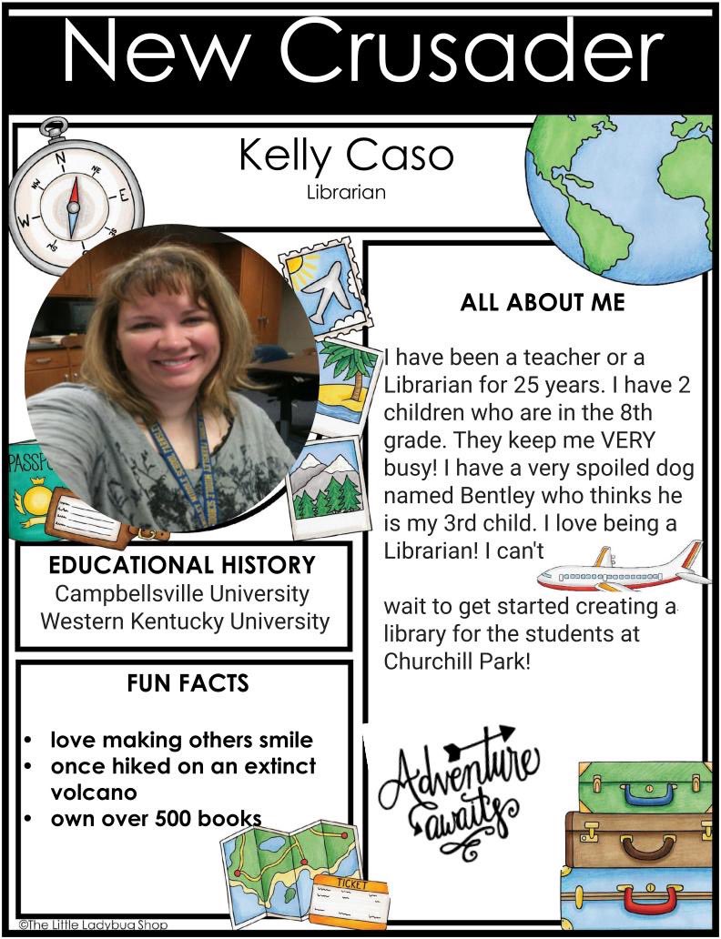 Adventure Awaits in our NEW library led by this new Crusader! Welcome Ms. Kelly! #weareCHP <a href="/JCPSKY/">JCPS</a> <a href="/JCPSZone2/">Elementary Zone 2</a>