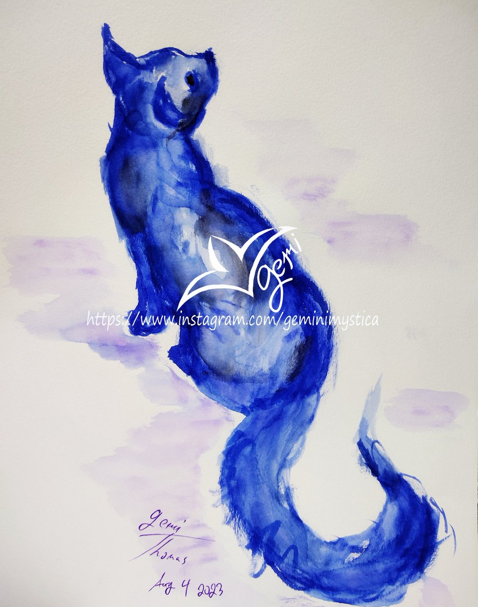 SaturnBoov's tweet photo. Zagreus - August 4th 2023

An expressive painting of my kittens: This is Zagreus and he's so grey that it's easy to see the blue and purple tones in his fur.

#myart #art #artwork #drawing #painting #cats #kittens #kittenArt #catArt #kittenPainting #watercolor #watercolorArt https://t.co/6fT9A3Bg4v