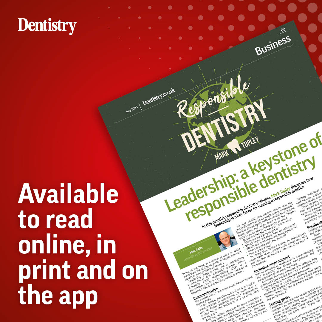 #Leadership plays a vital role in establishing a responsible, successful practice where #CSR is a cornerstone. I show how leadership translates to an impactful CSR strategy and a thriving dental practice in the most recent edition of <a href="/Dentistry/">Dentistry</a>: dentistrymagazine.dentistry.co.uk/magazine/reade…