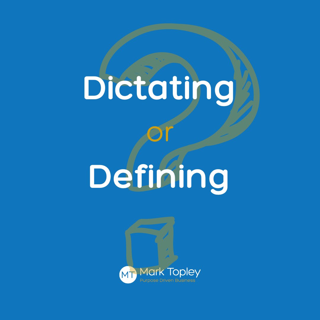My question to you today - are you dictating tasks or defining outcomes and parameters?
#Leadership #CoachingLeader