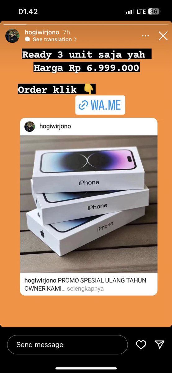 Akun #instagram saya dihack dengan handle @hogiwirjono jangan diclick apapun ya .. lagi proses recover hackernya dagang HP iphone ngeselin banyak temen yang hampir kena. thank you guys tolong disebarkan ya.