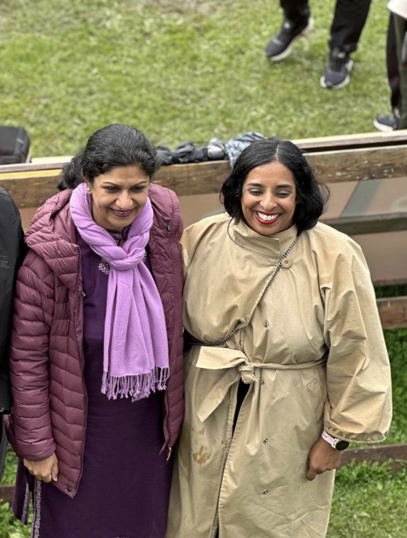 saadiaqazi1's tweet photo. Felt both pleased &amp; proud meeting H.E. Lubna Jaffery, Norway’s Minister for Culture &amp; Equality on 3Aug 2023 at #NorwayCup Final, played b/w U17 ⚽️teams of🇳🇴&amp;🇵🇰. 

A tough contest, ending only with penalty shoots, rendered 🇳🇴team#1 &amp; 🇵🇰team#2. Congrats to both 👏🤝👏
@PakinNorway https://t.co/7Oljvc7VJJ