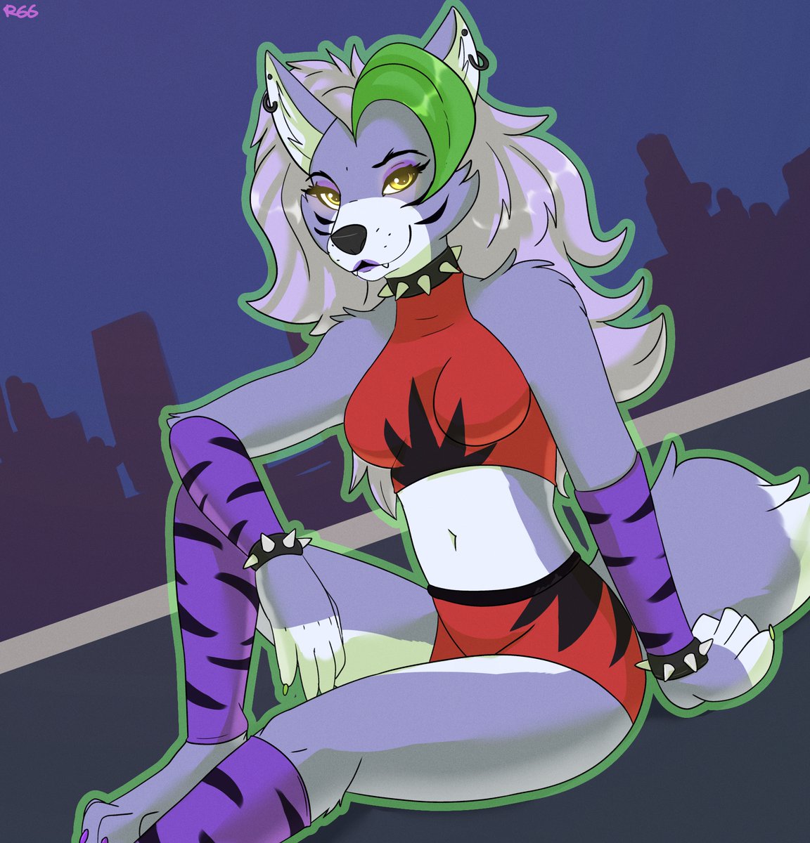 sR66Arts's tweet photo. Roxy #roxannewolf #fnafsecuritybreach #FNAFRuin https://t.co/v69XvPC4m9