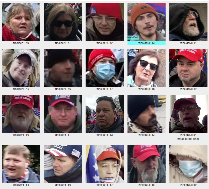 SeditionHunters's tweet photo. 3140-3159 They stormed the Capitol!  #SeditionInsiders because they were inside the building. Recognize anyone? If so the FBI would like to hear from you. #CapitolAttack Please note the numbers on these images are NOT FBI numbers https://t.co/LC1xToXPBq…………………  #TheRealJ6 https://t.co/wlQ20jwdoV