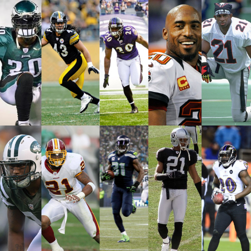 Mirfandvic's tweet image. Top Cornerbacks and Safeties off all time

Mirf- Revis, Asomoagh, Taylor, Chancellor, Reed
Vicious- Dawkins, Polamalu, Reed, Barber, Sanders

Who are you picking?
#NFL #corners #safties #cornerbacks #alltime